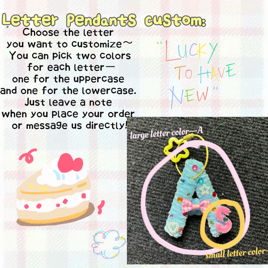 Letter Pendants by pipe cleaners